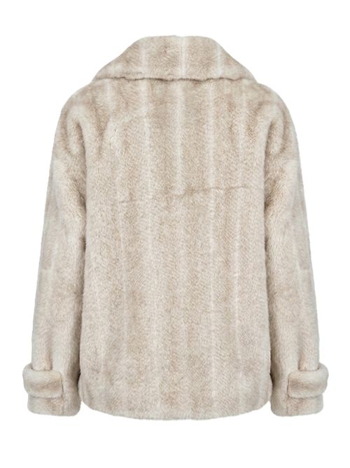 eco fur jacket bianco SWORD | SA269200 EKOPM3 SOY